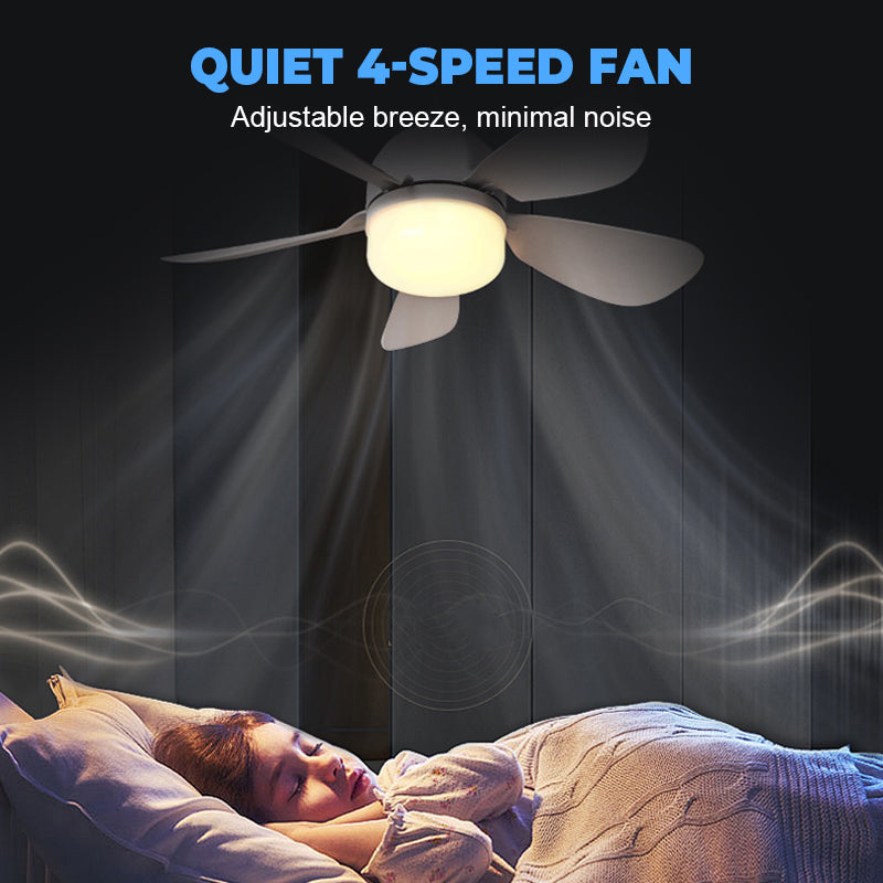 Ventilatore da soffitto 2 in 1 con telecomando e luce a LED
