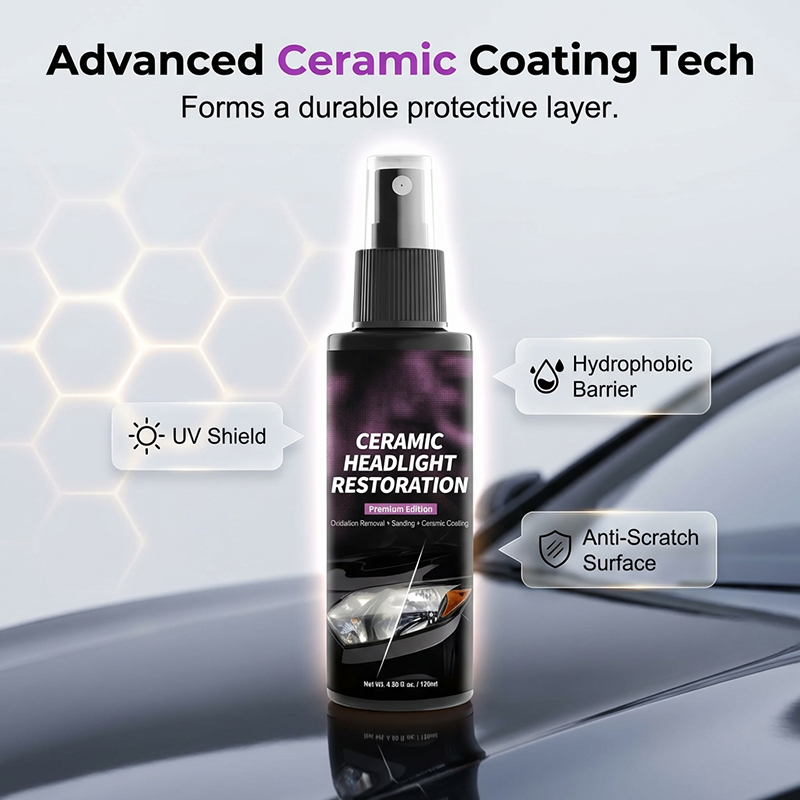 Spray per il ripristino dei fari con tecnologia ceramica