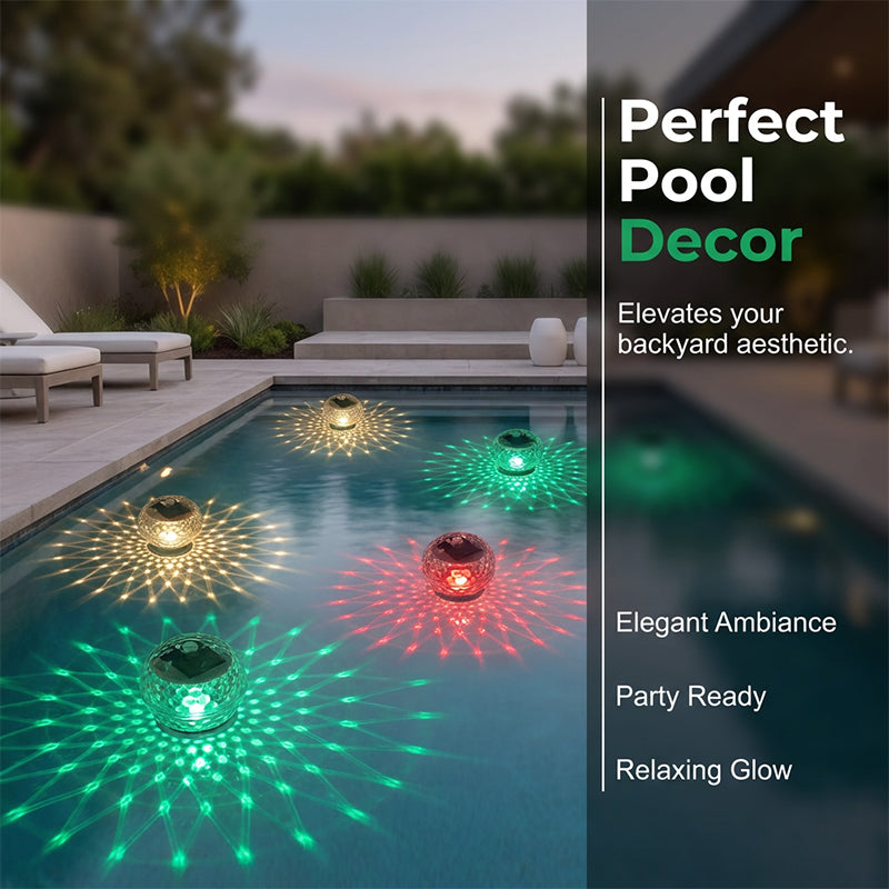 🔥Nuova offerta imperdibile❤️‍🔥Luci galleggianti per piscina ad energia solare