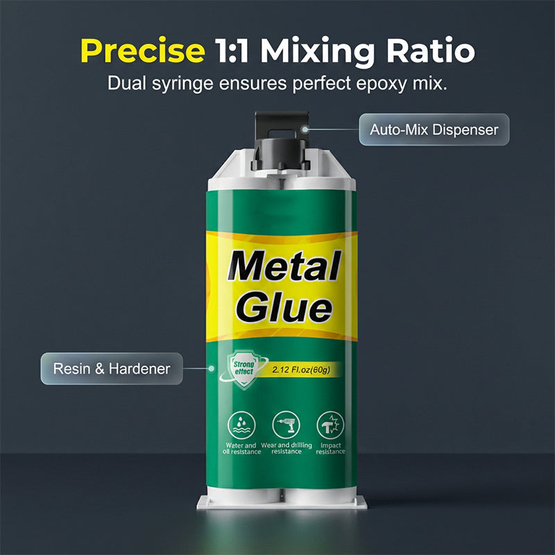 🛠️Colla per riparazioni metalliche AB ad alta resistenza