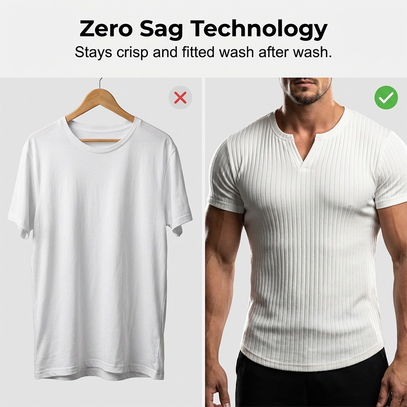Camicia Henley slim fit a tinta unita da uomo
