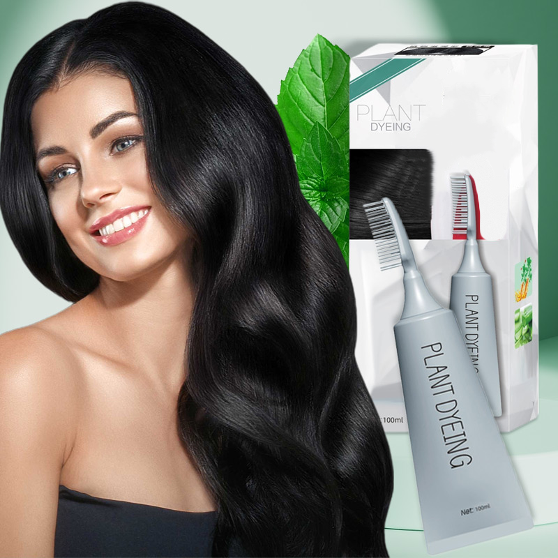 🥳2026 Hot Selling Item🥳💞 Over 50,000 units sold! 🌿🪥 50% Off! Plant-based comb-type hair dye—naturally deepens hair color. Gentle and chemical-free! 🌸✨