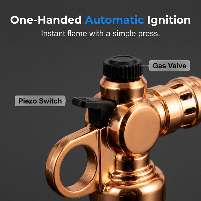Cannello a Gas Butano Professionale con Accensione Automatica