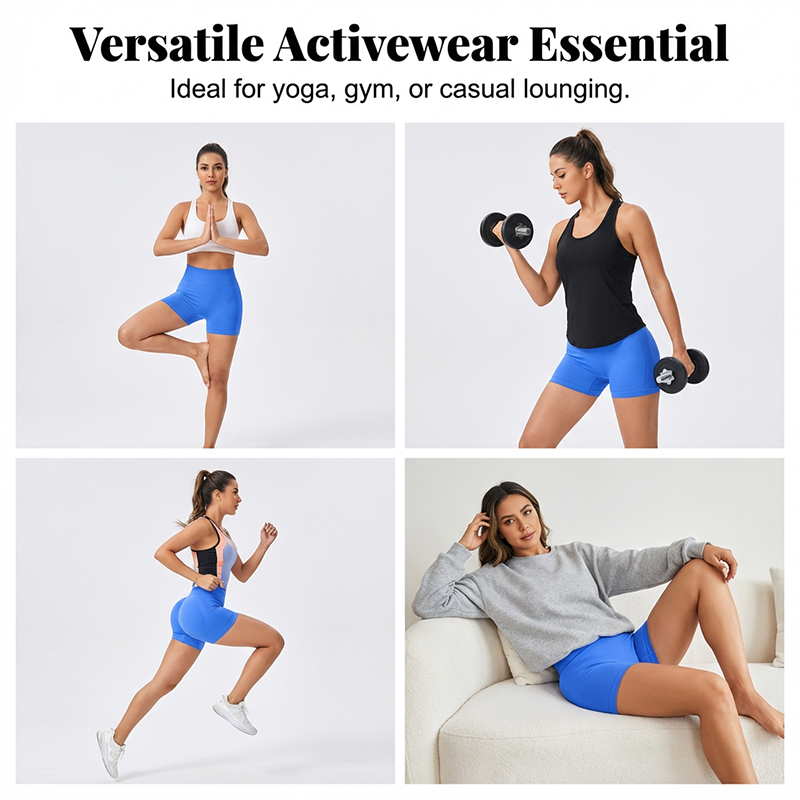 Shorts fitness seamless color pesca effetto push-up