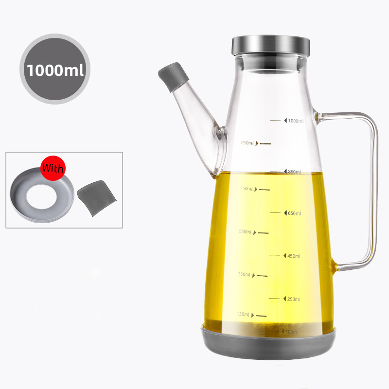 Bottiglia Dispenser per Olio con Beccuccio Antigoccia
