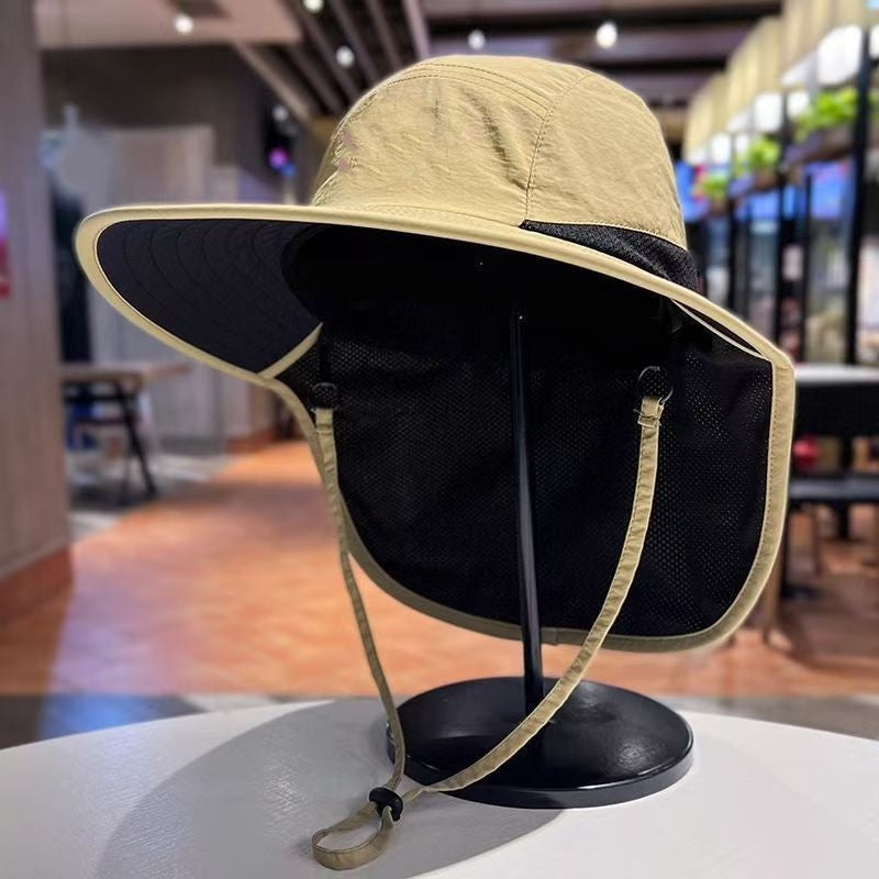Cappello da pescatore unisex pieghevole con protezione solare