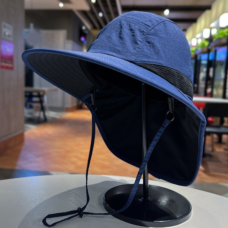 Cappello da pescatore unisex pieghevole con protezione solare