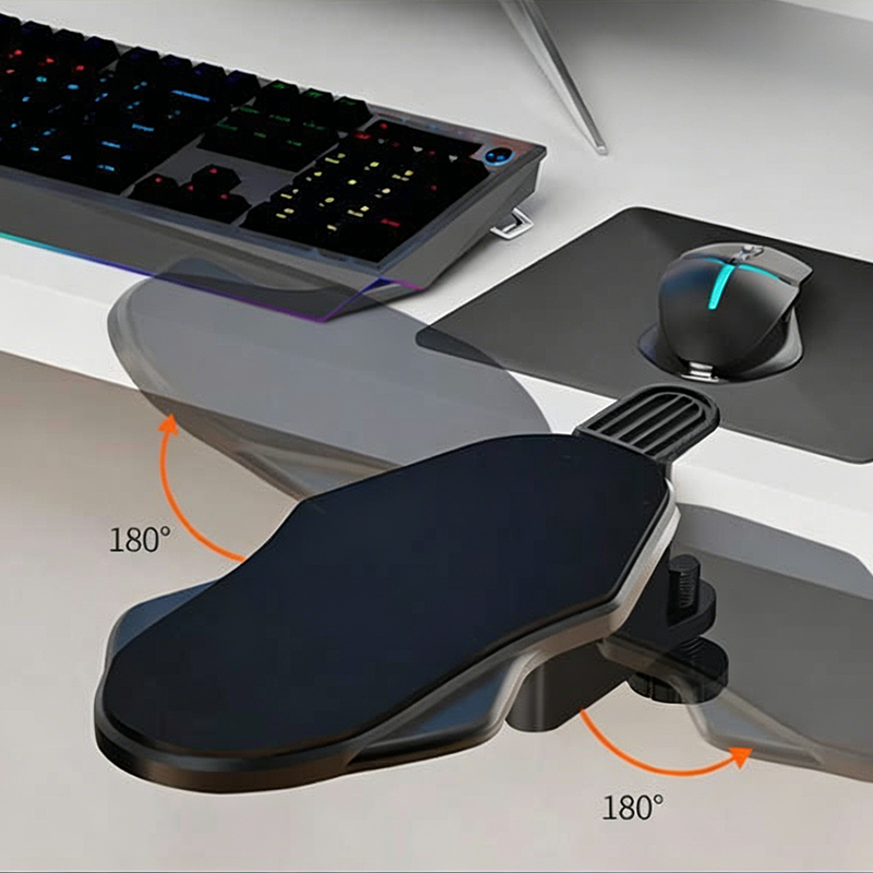 Bracciolo ergonomico da scrivania con morsetto