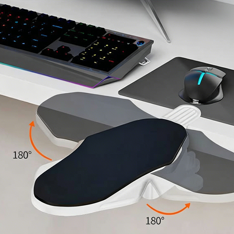 Bracciolo ergonomico da scrivania con morsetto