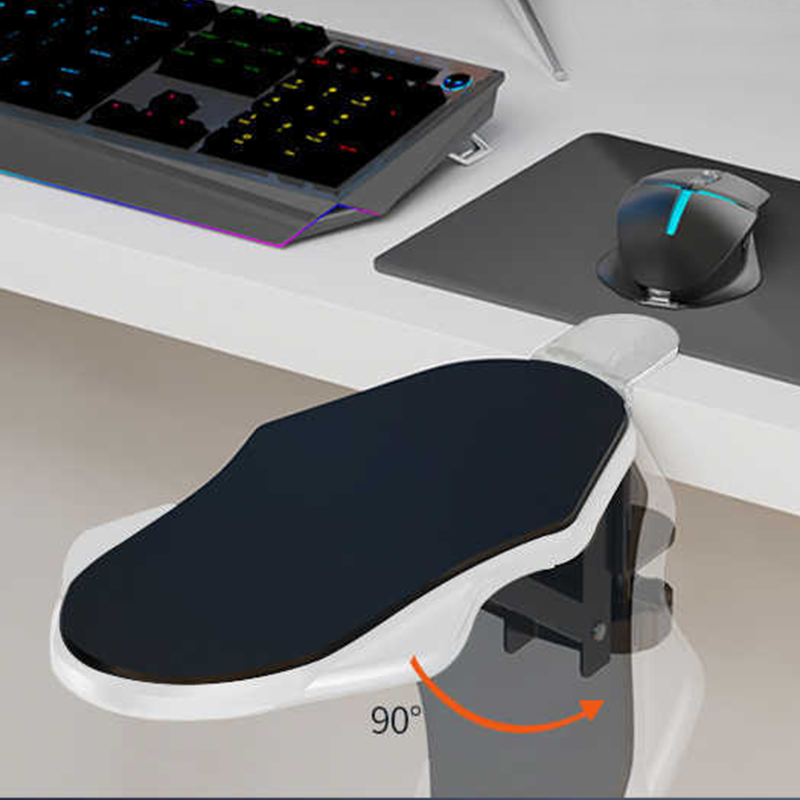 Bracciolo ergonomico da scrivania con morsetto