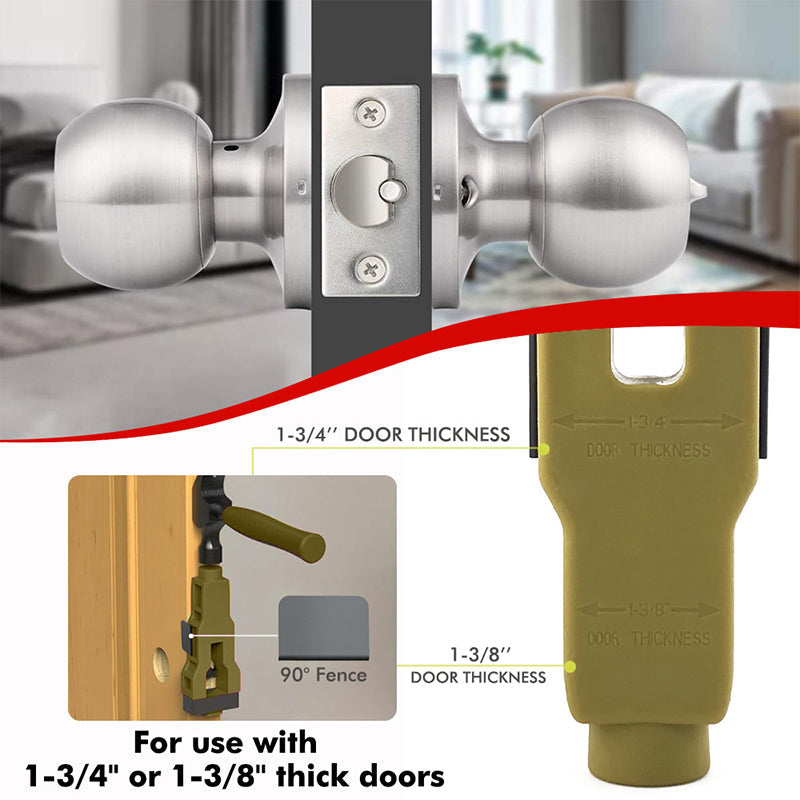 Utensile per installazione serratura porta