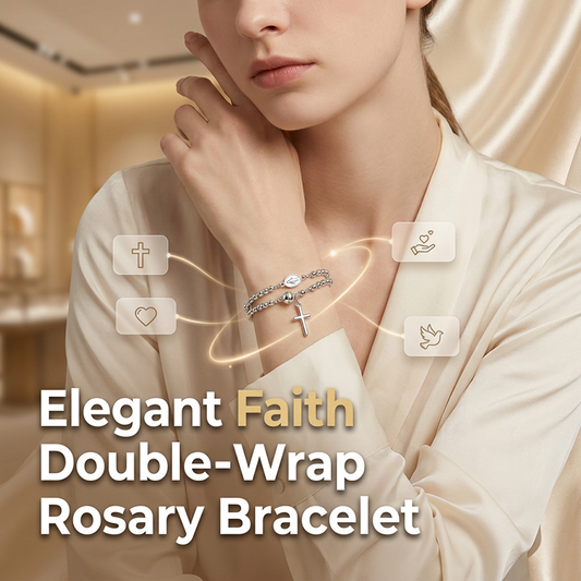 Bracciale Rosario a Doppio Giro con Perline