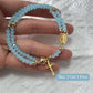 Bracciale Rosario a Doppio Giro con Perline