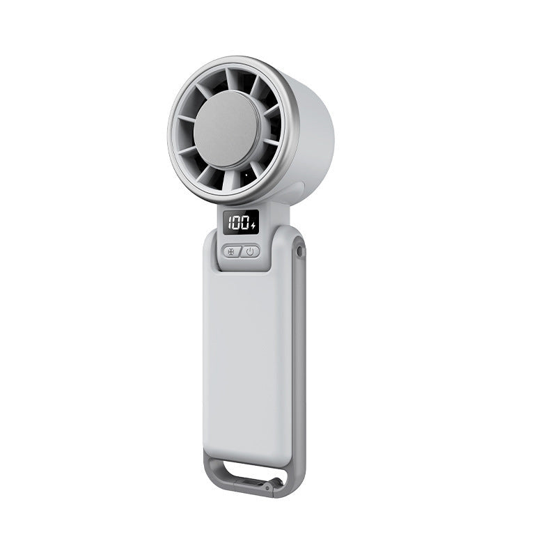 Ventilatore portatile turbo pieghevole con display LED
