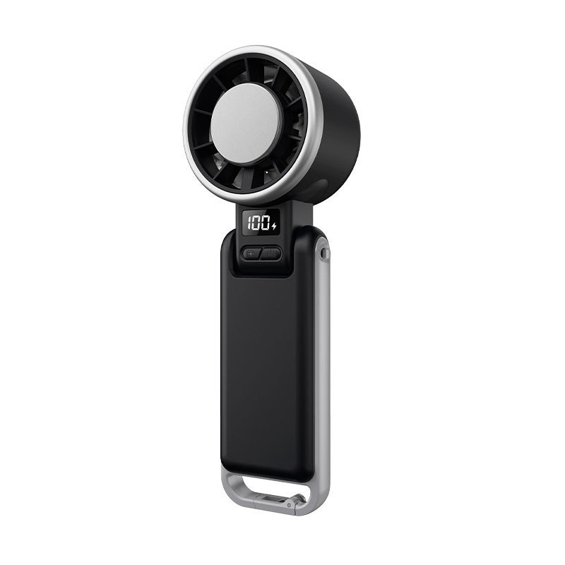 Ventilatore portatile turbo pieghevole con display LED