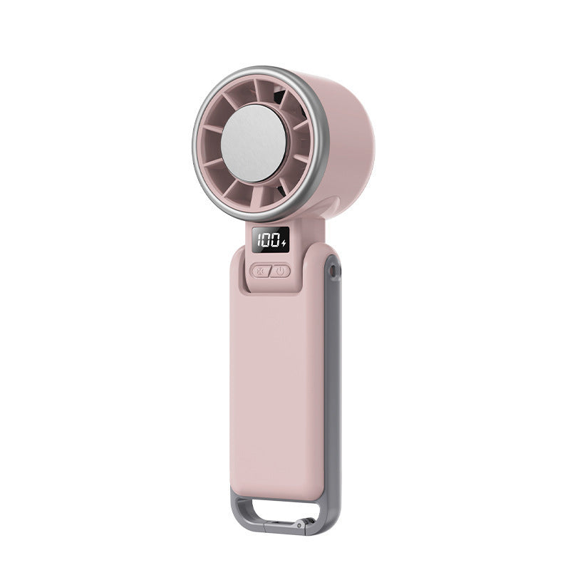 Ventilatore portatile turbo pieghevole con display LED