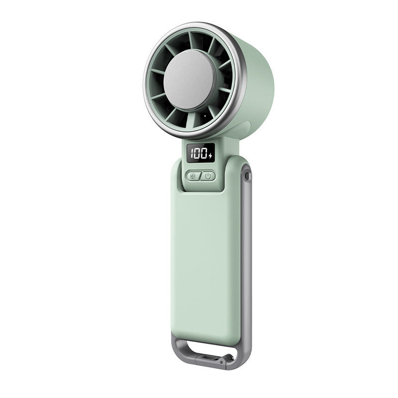Ventilatore portatile turbo pieghevole con display LED