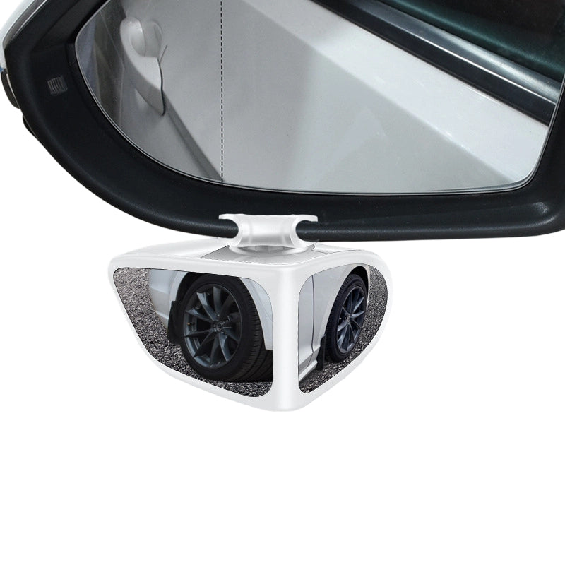 Specchietto retrovisore per angolo cieco con doppia lente e regolazione a 360°