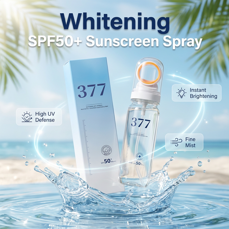 Spray solare schiarente e antirughe SPF 50+