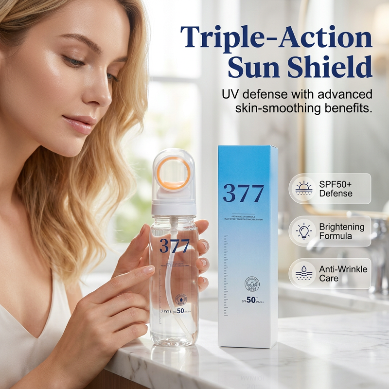 Spray solare schiarente e antirughe SPF 50+