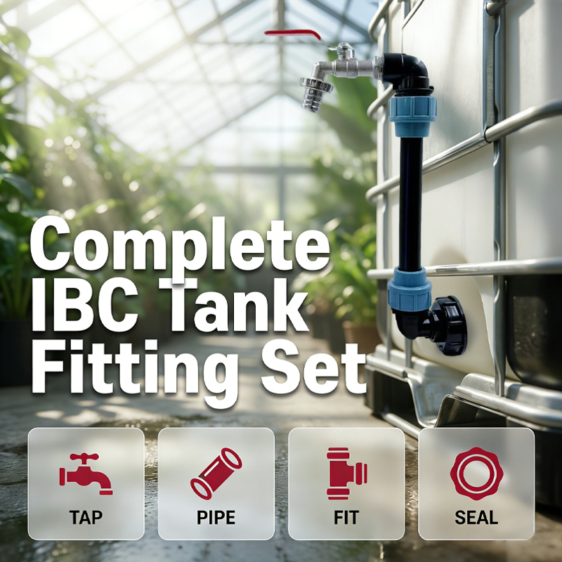 Set completo di raccordi per serbatoi IBC