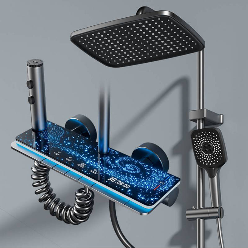 Sistema Doccia a Pioggia con Display Digitale LED