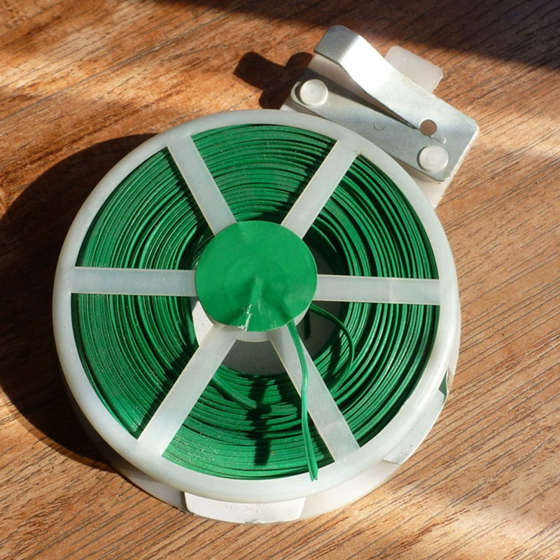 Filo a spirale con lama integrata per il fissaggio delle piante