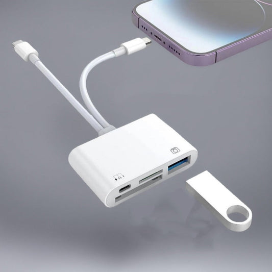 Lettore di Schede di Memoria 3 in 1 USB-C per SD e MicroSD