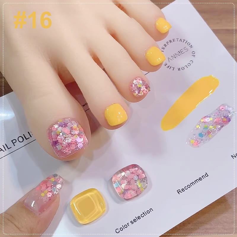 Set di Smalti per Unghie Glitter Bicolore Glamoroso