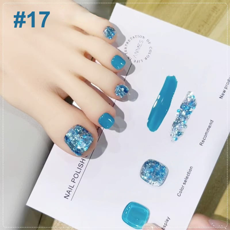 Set di Smalti per Unghie Glitter Bicolore Glamoroso