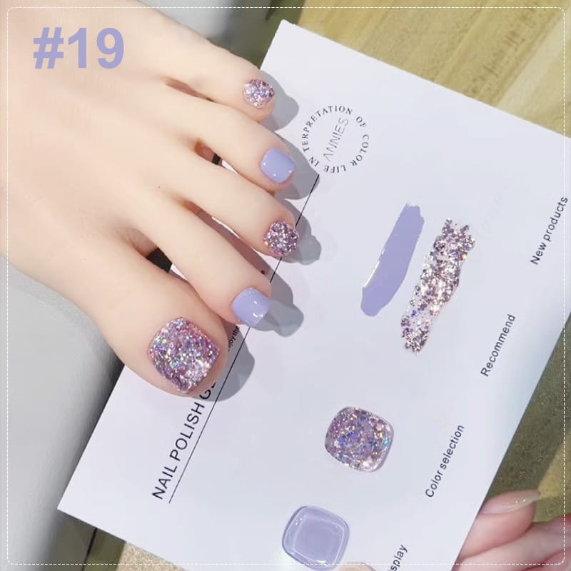 Set di Smalti per Unghie Glitter Bicolore Glamoroso
