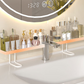 🔥50% di Sconto Offerta Limitata! 💦 Addio al Disordine e al Calcare sul Piano Lavandino 🔥 Mensola Organizer per Lavandino da Appoggio sul Rubinetto