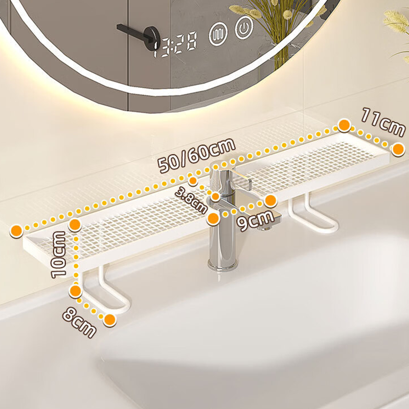 🔥50% di Sconto Offerta Limitata! 💦 Addio al Disordine e al Calcare sul Piano Lavandino 🔥 Mensola Organizer per Lavandino da Appoggio sul Rubinetto