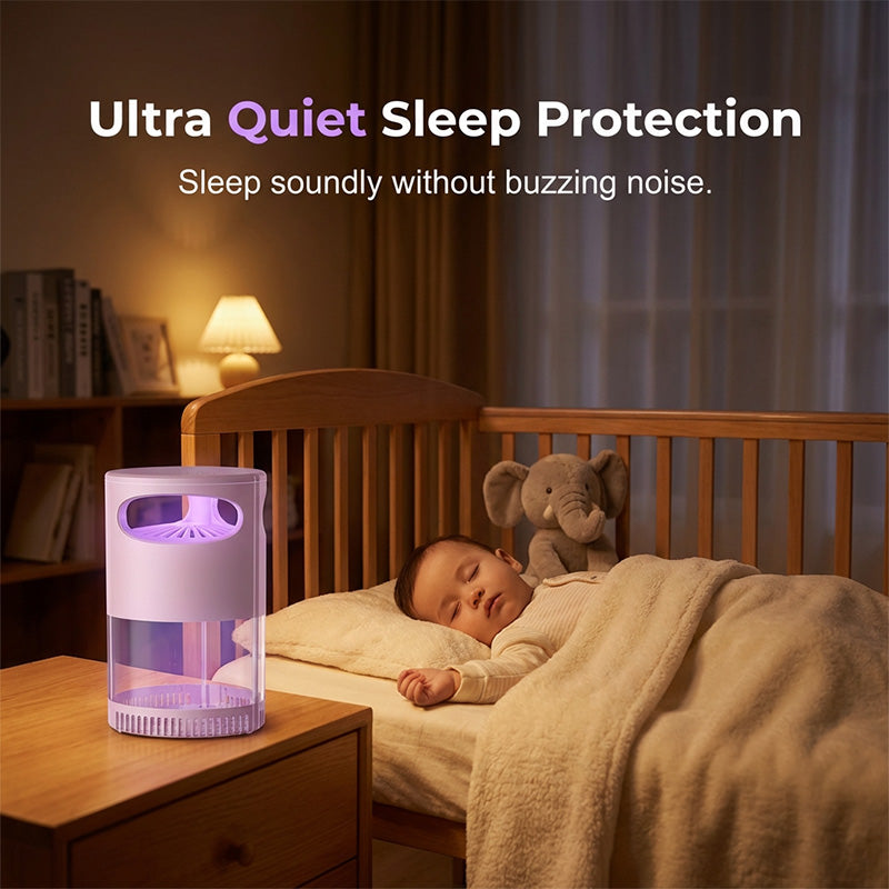 🔥OFFERTA IMPERDIBILE 💥50K+ venduti! 🦟 60% DI SCONTO! Lampada UV Antizanzare – silenziosa, USB, senza sostanze chimiche. 🔇🌙