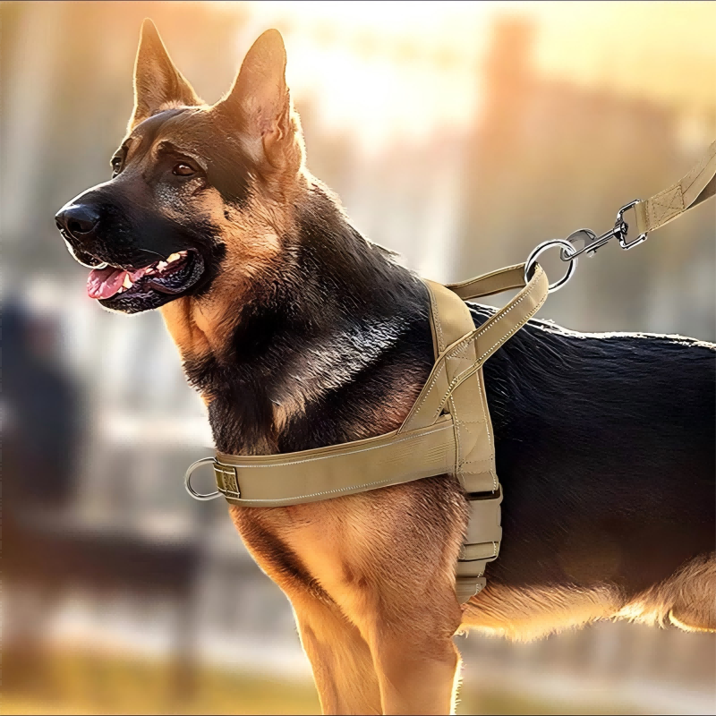Imbracatura tattica per cani resistente con maniglia