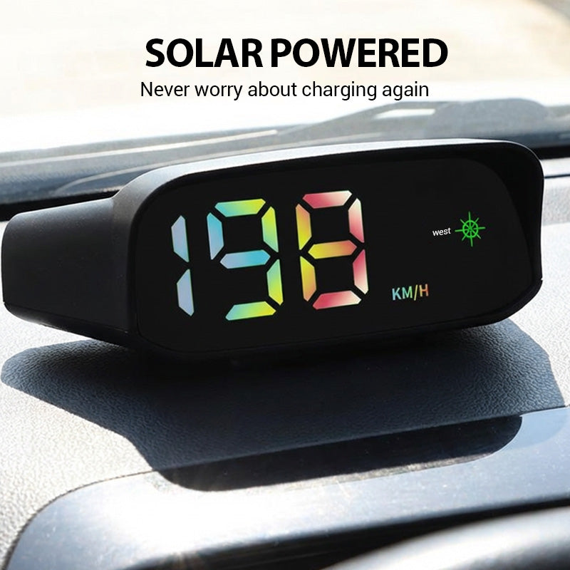 Contachilometri HUD per auto a energia solare