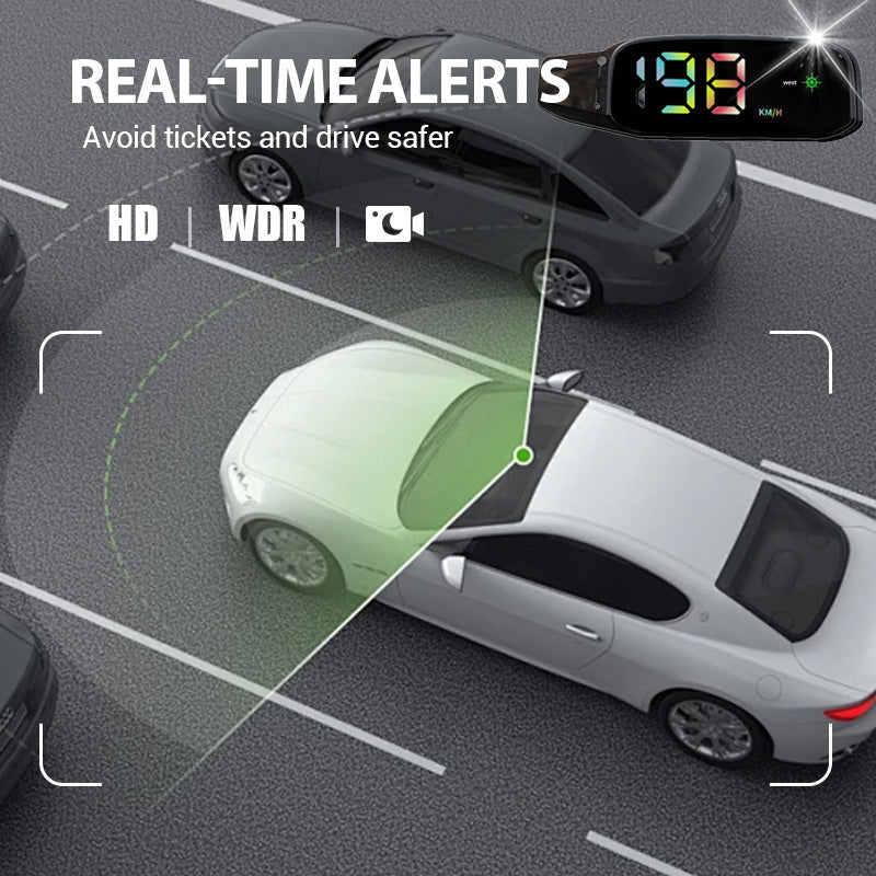 Contachilometri HUD per auto a energia solare