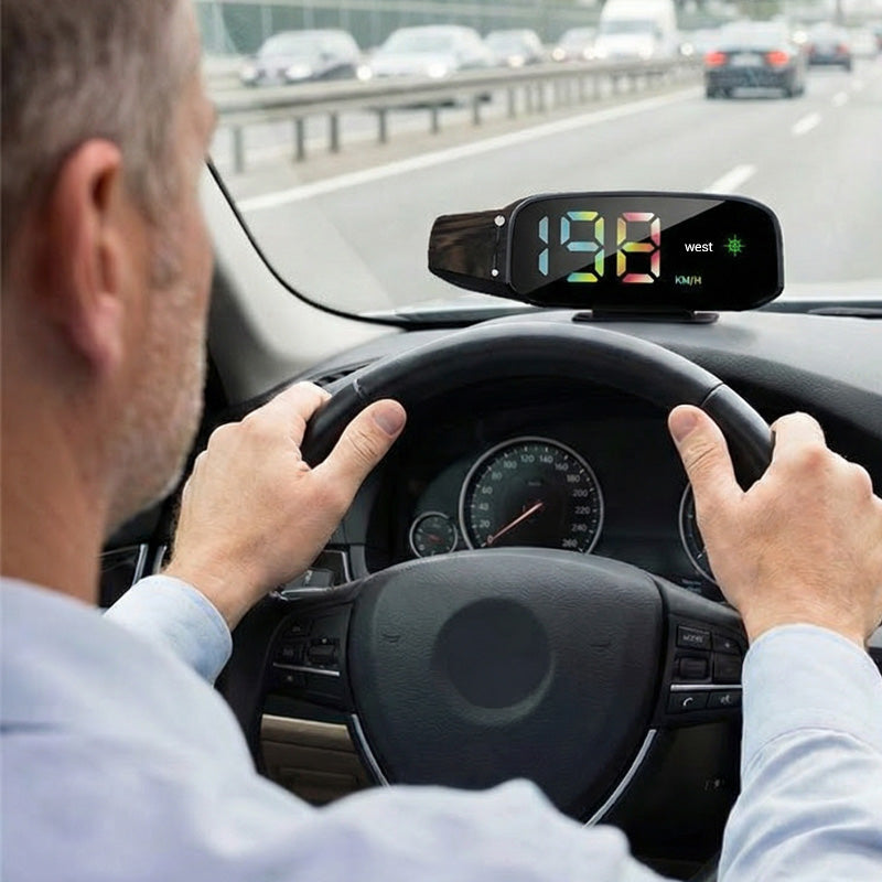 Contachilometri HUD per auto a energia solare
