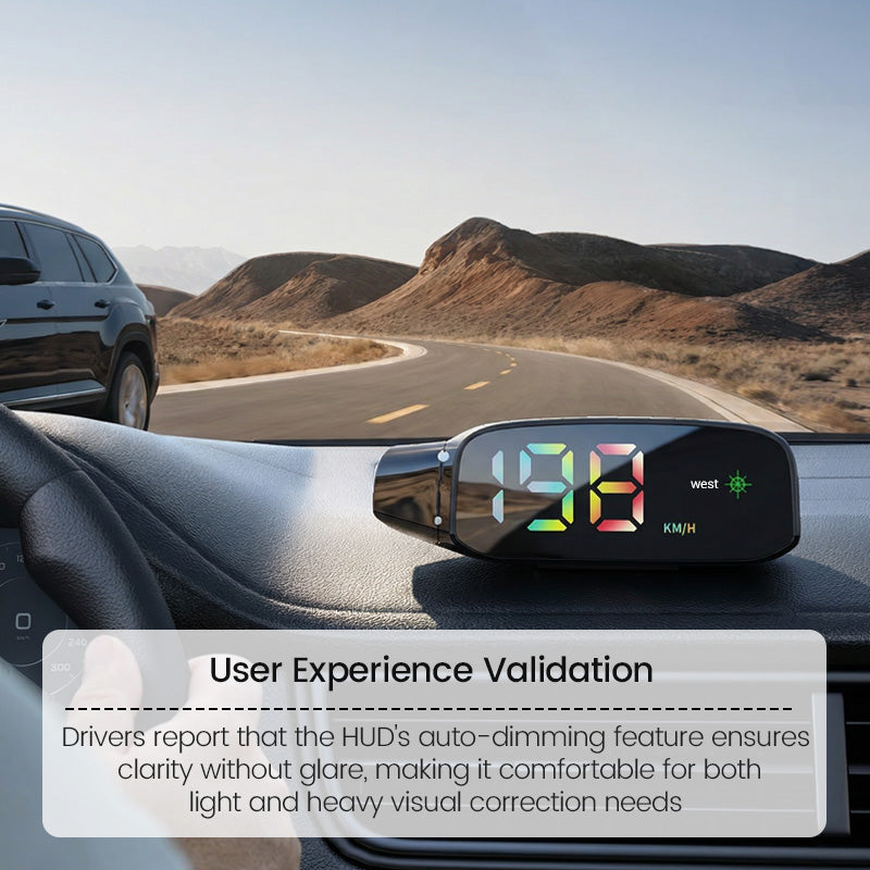 Contachilometri HUD per auto a energia solare