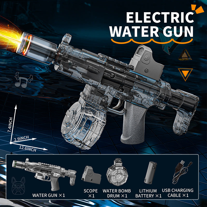 Pistola ad Acqua Elettrica Automatica con Caricatore a Tamburo