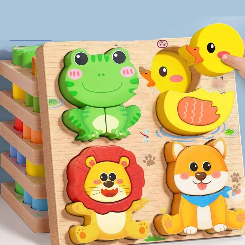 Puzzle 3D in Legno Educativo