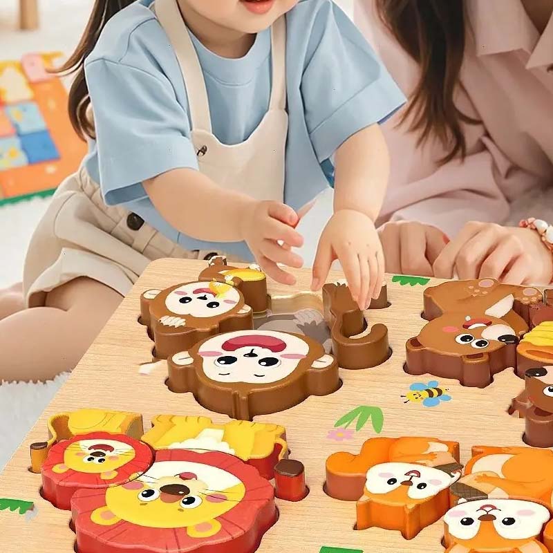 Puzzle 3D in Legno Educativo