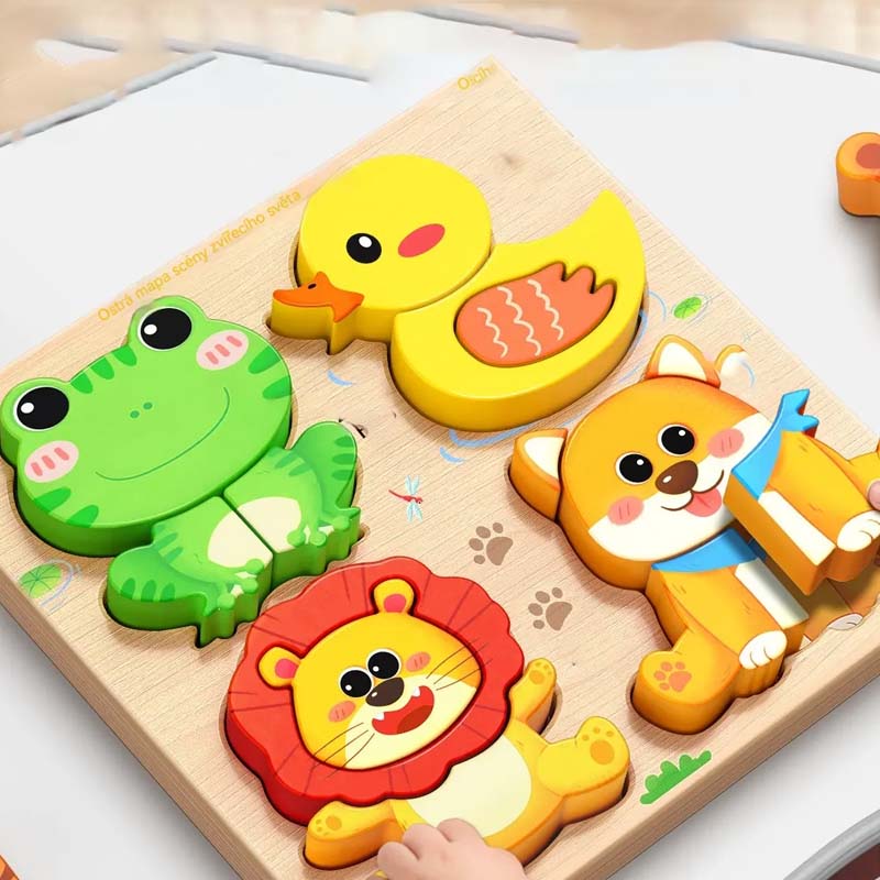 Puzzle 3D in Legno Educativo