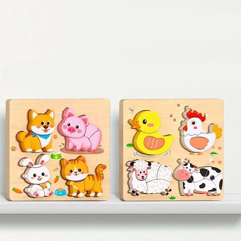 Puzzle 3D in Legno Educativo
