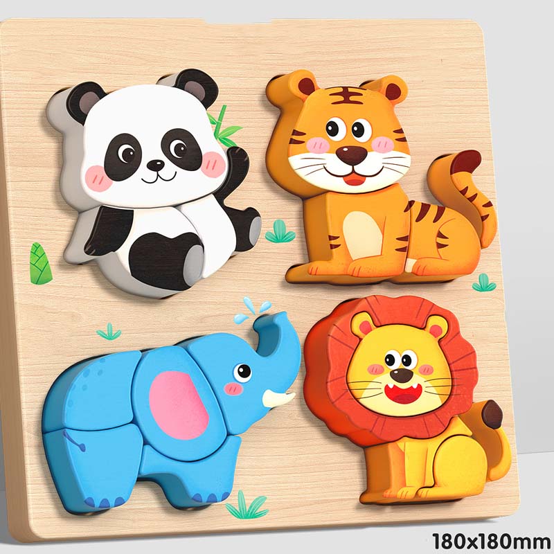 Puzzle 3D in Legno Educativo