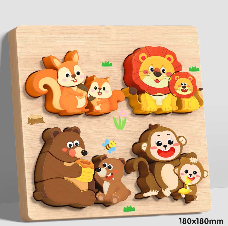 Puzzle 3D in Legno Educativo