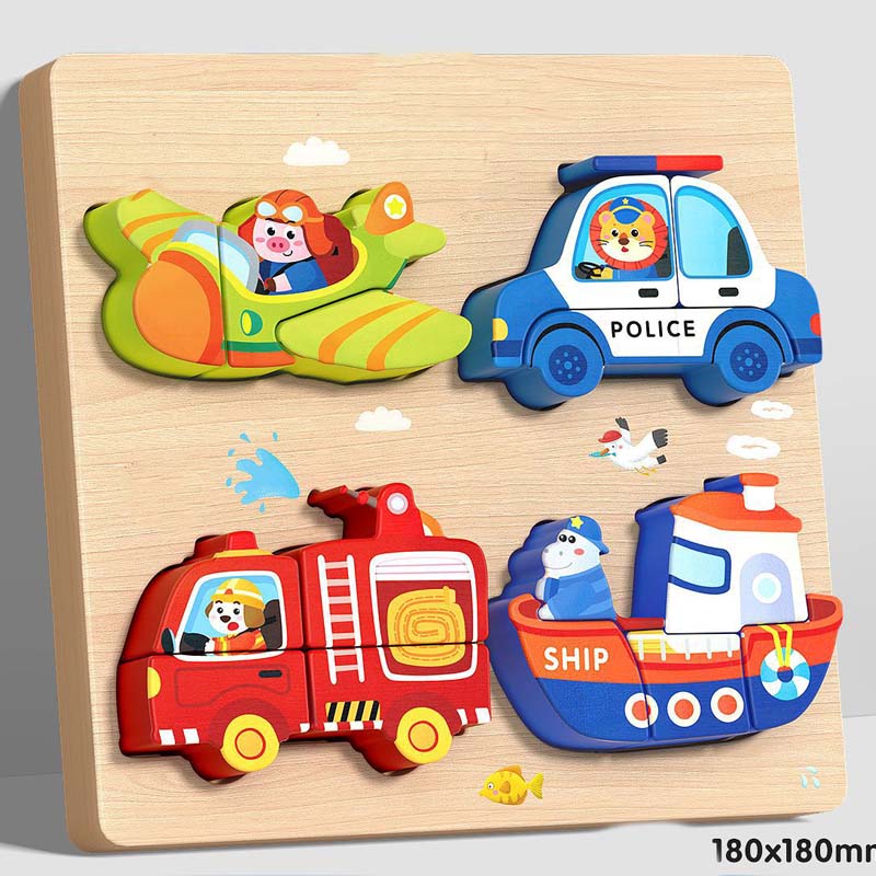 Puzzle 3D in Legno Educativo