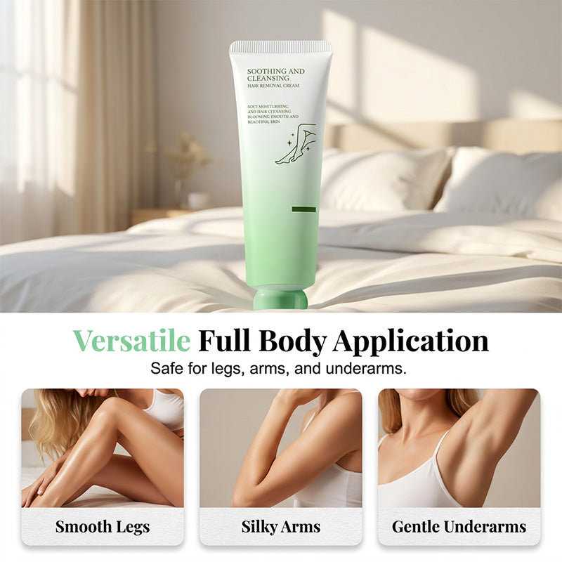 Crema depilatoria lenitiva per pelle liscia