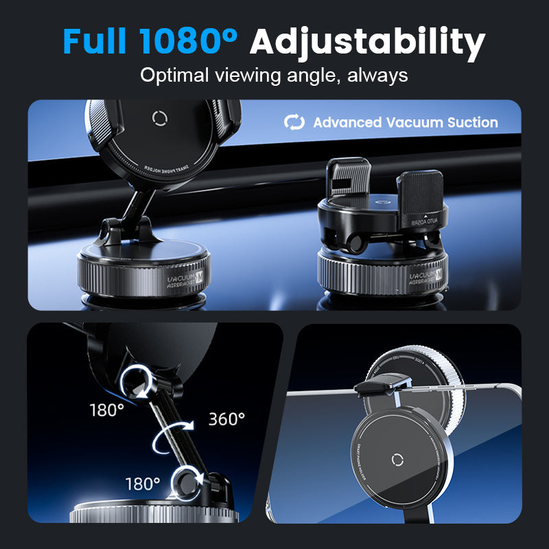 📢📢 50% DI SCONTO ORA! ⏰ Supporto Auto Magnetico con Ventosa – Magneti N55, Rotazione 1080° & Montaggio Rapido – Perfetto per una Guida Sicura 🔧✨