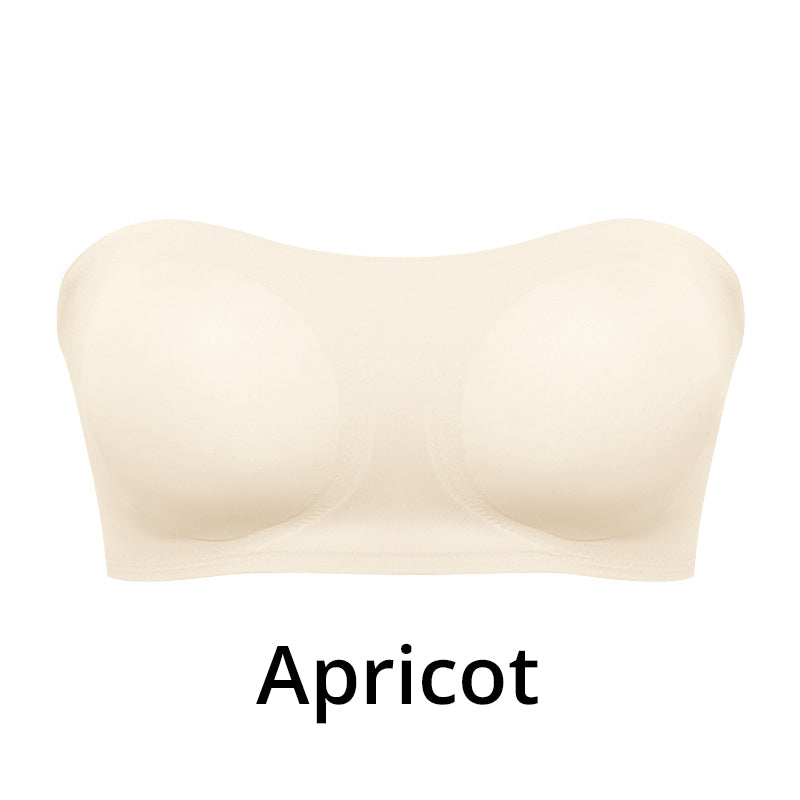 Reggiseno donna senza ferretto, senza spalline, antiscivolo con chiusura laterale a incrocio